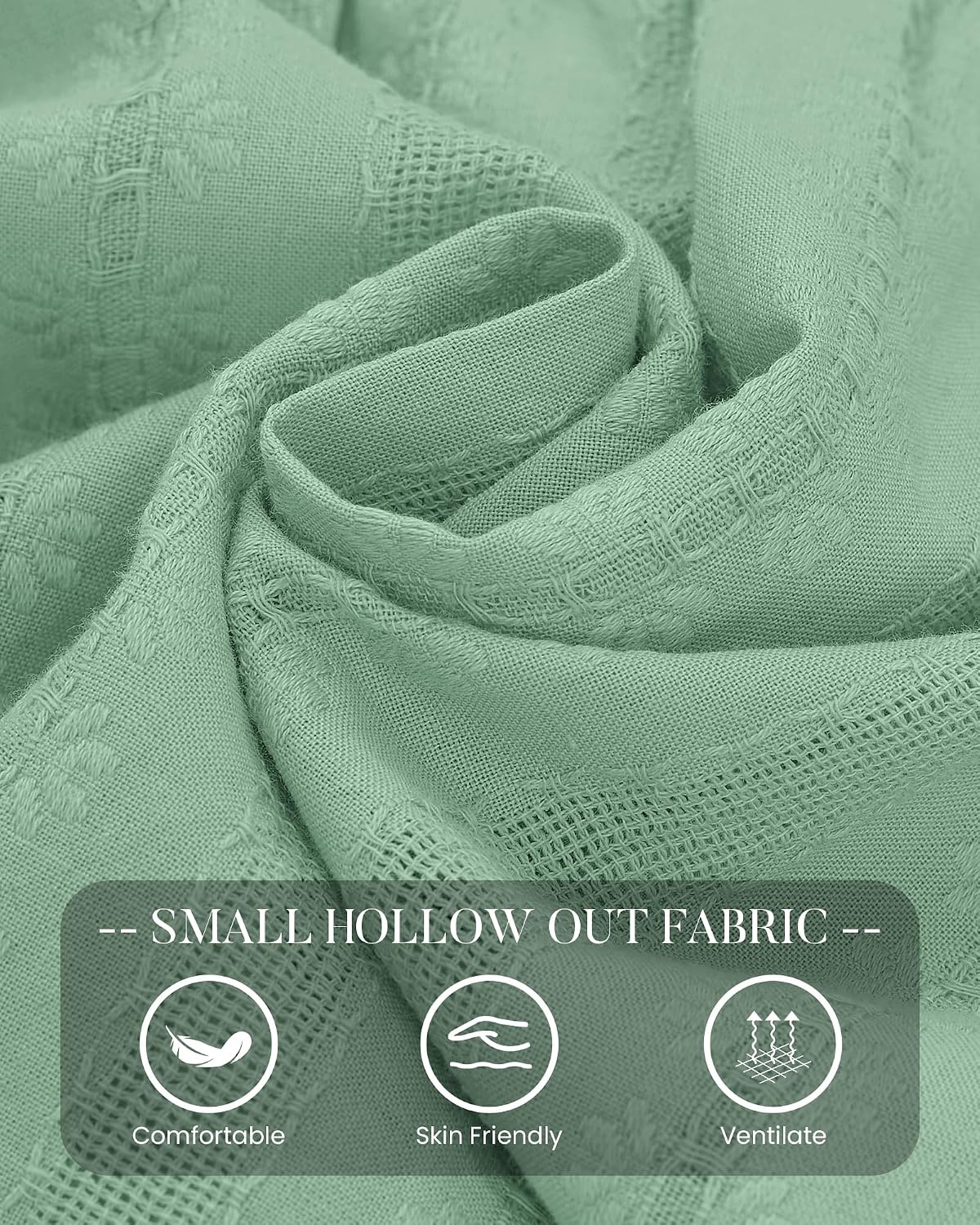 image:imageBTFBM Women Long Sleeve Flowy A Line Mini Fall DressSage Green