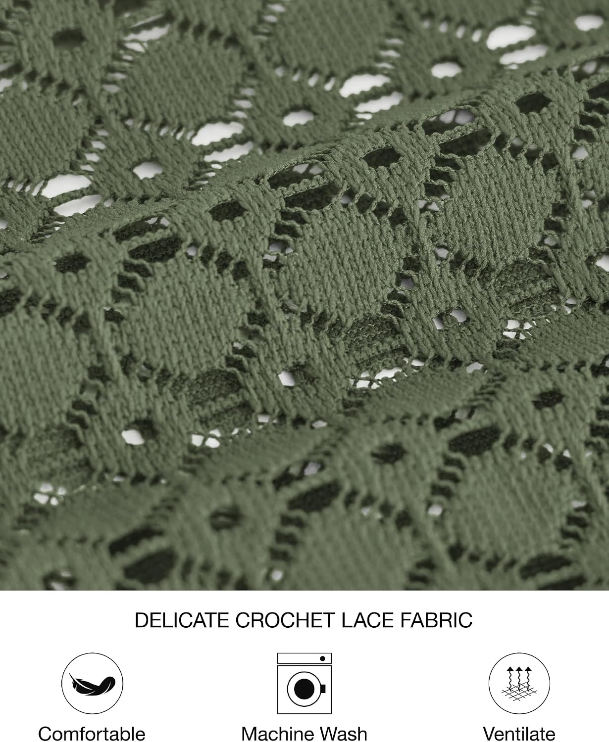 image:imageBTFBM Womens Long Sleeve Shirts Dressy Lace TopsArmy Green