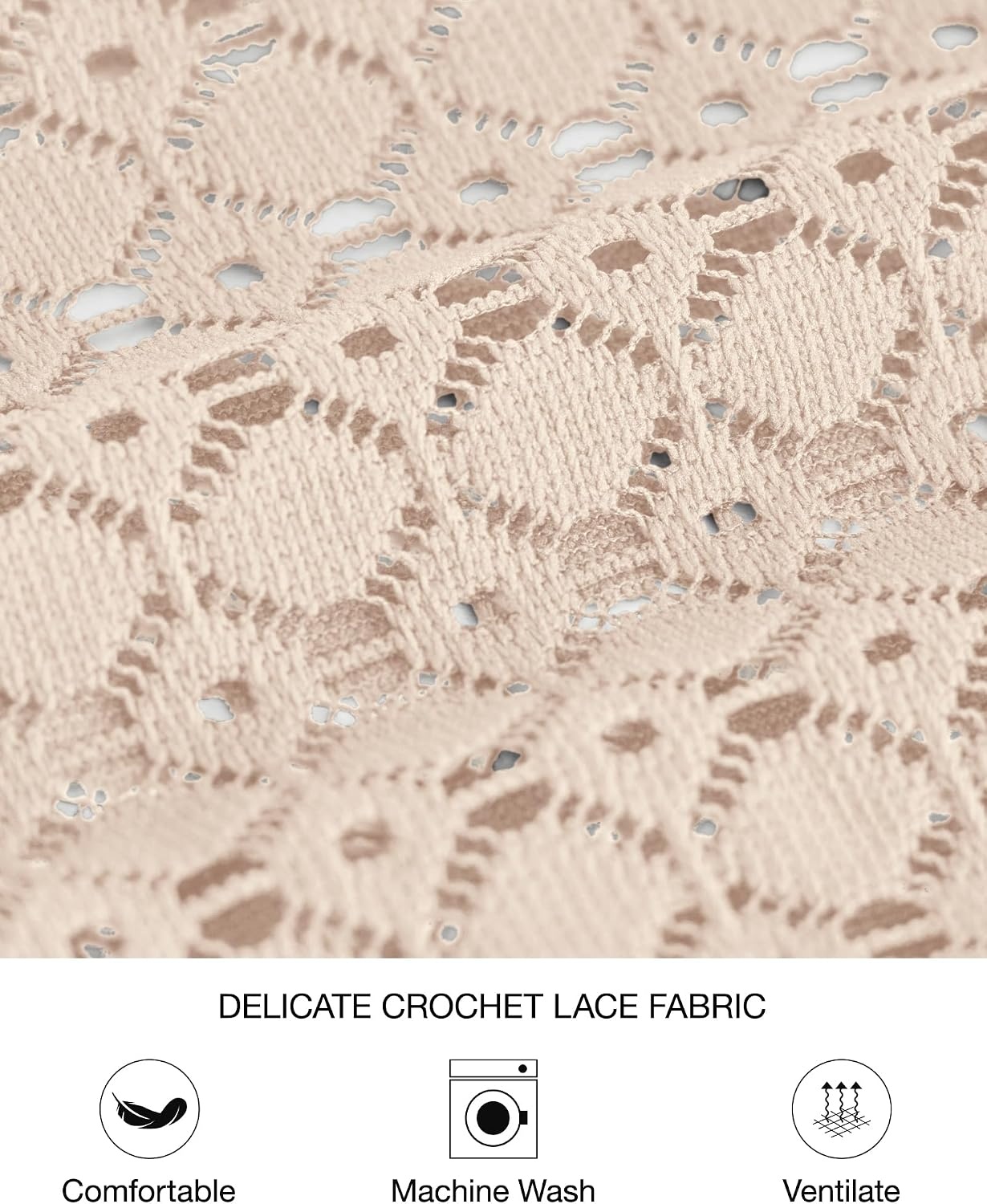 image:imageBTFBM Womens Long Sleeve Shirts Dressy Lace TopsBeige