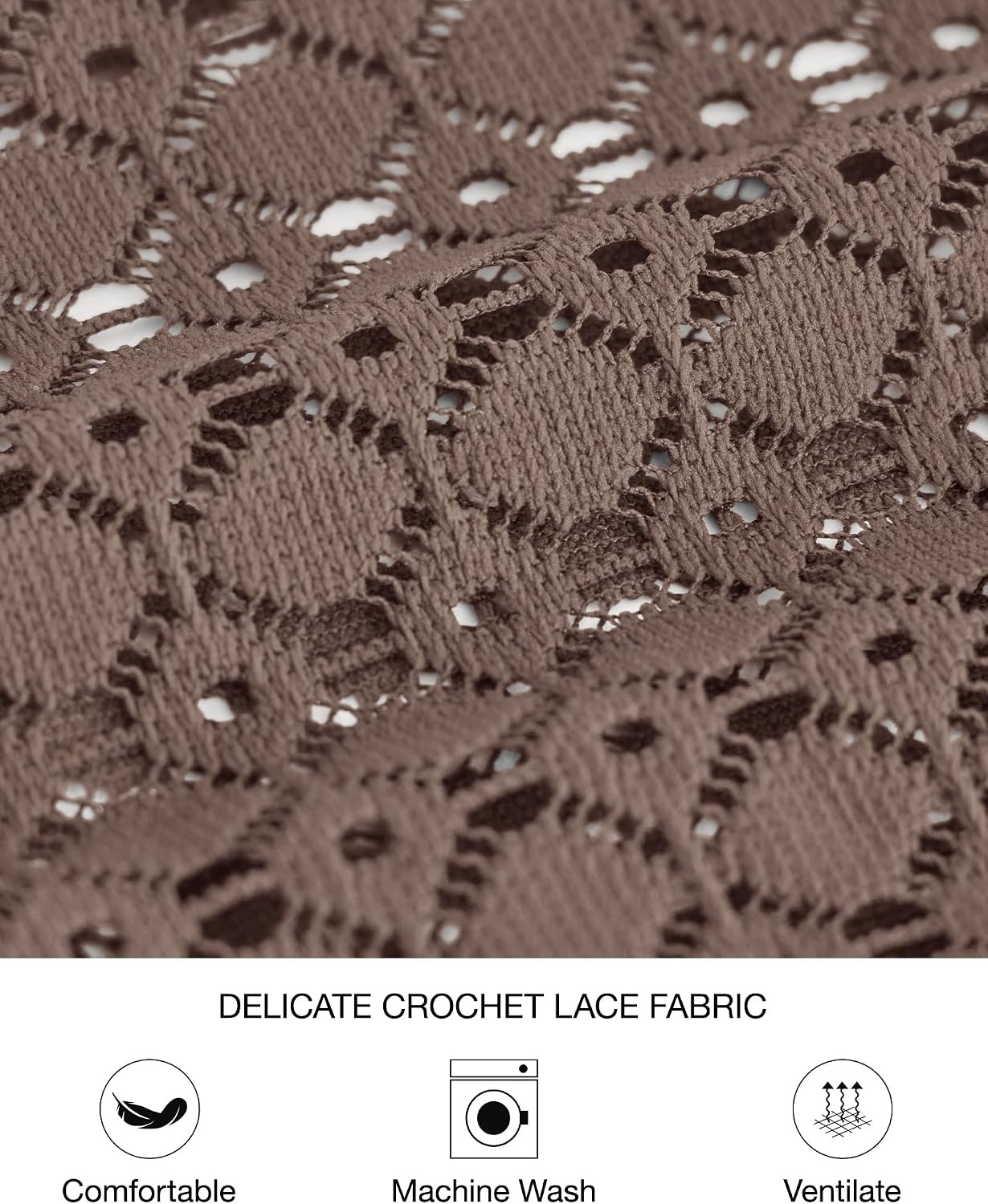 image:imageBTFBM Womens Long Sleeve Shirts Dressy Lace TopsBrown Grey