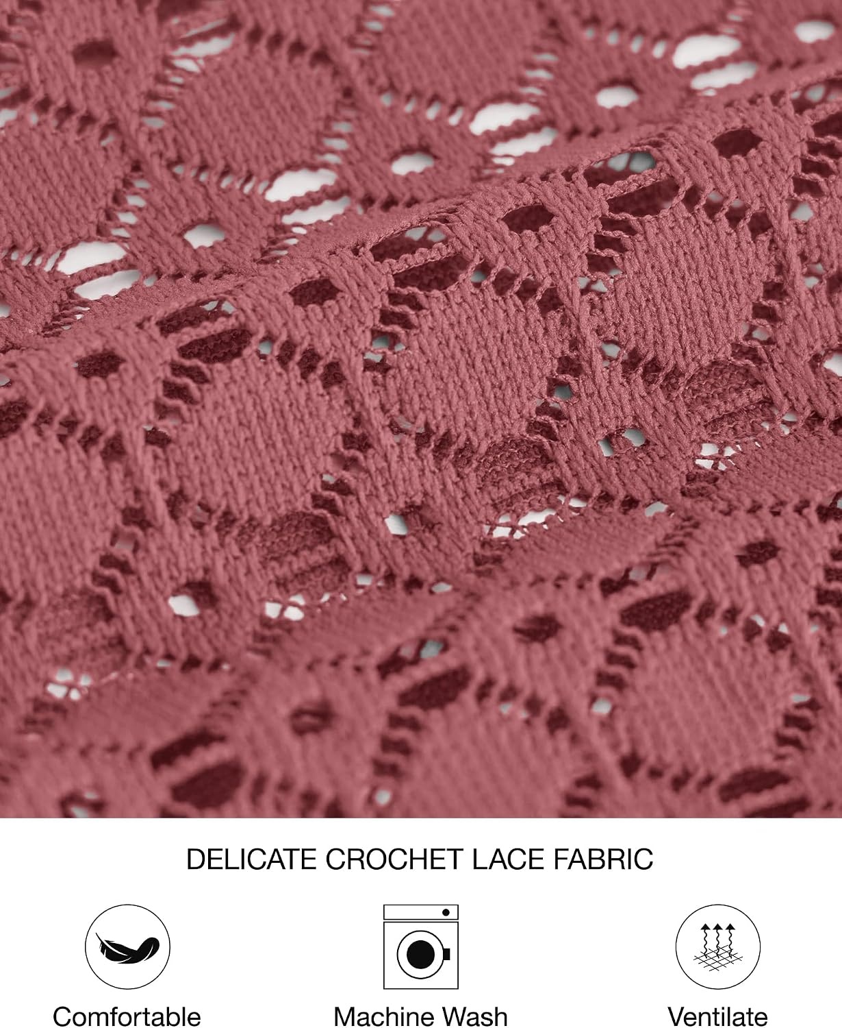 image:imageBTFBM Womens Long Sleeve Shirts Dressy Lace TopsDusty Pink