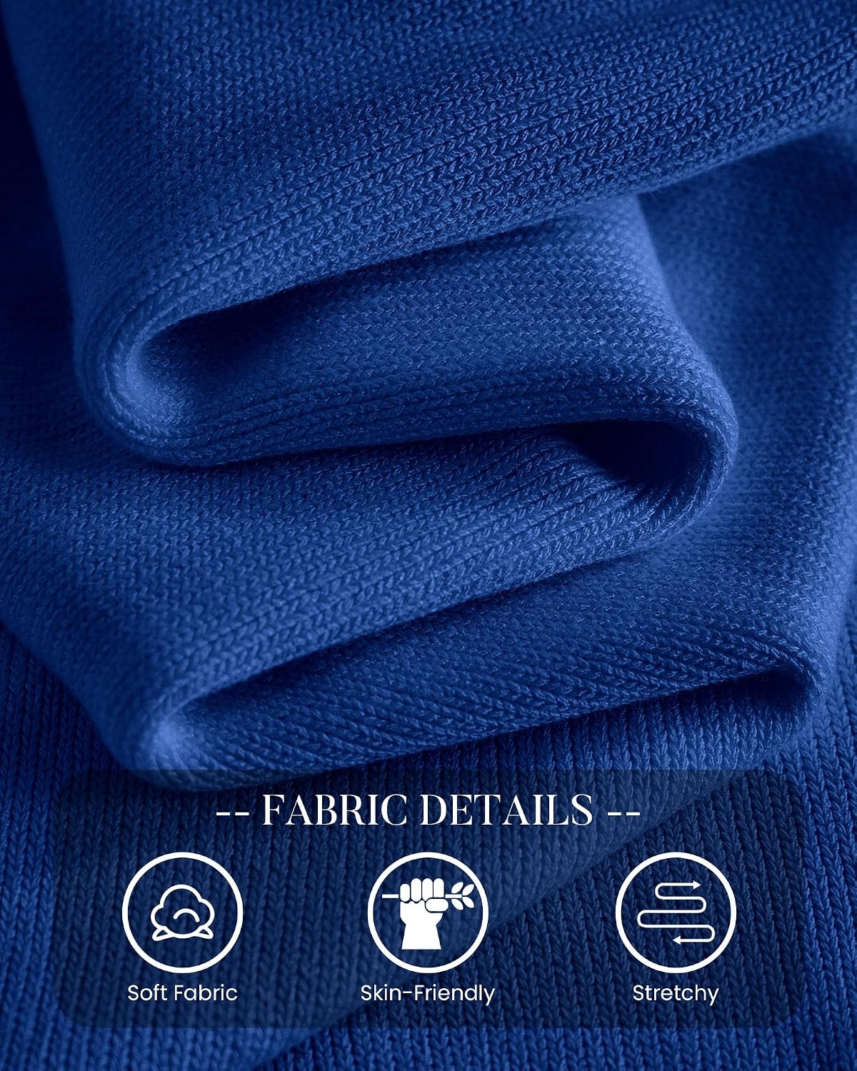 image:imageBTFBM Womens Long Sleeve Sweaters Crew Neck Basic TopsRoyal Blue