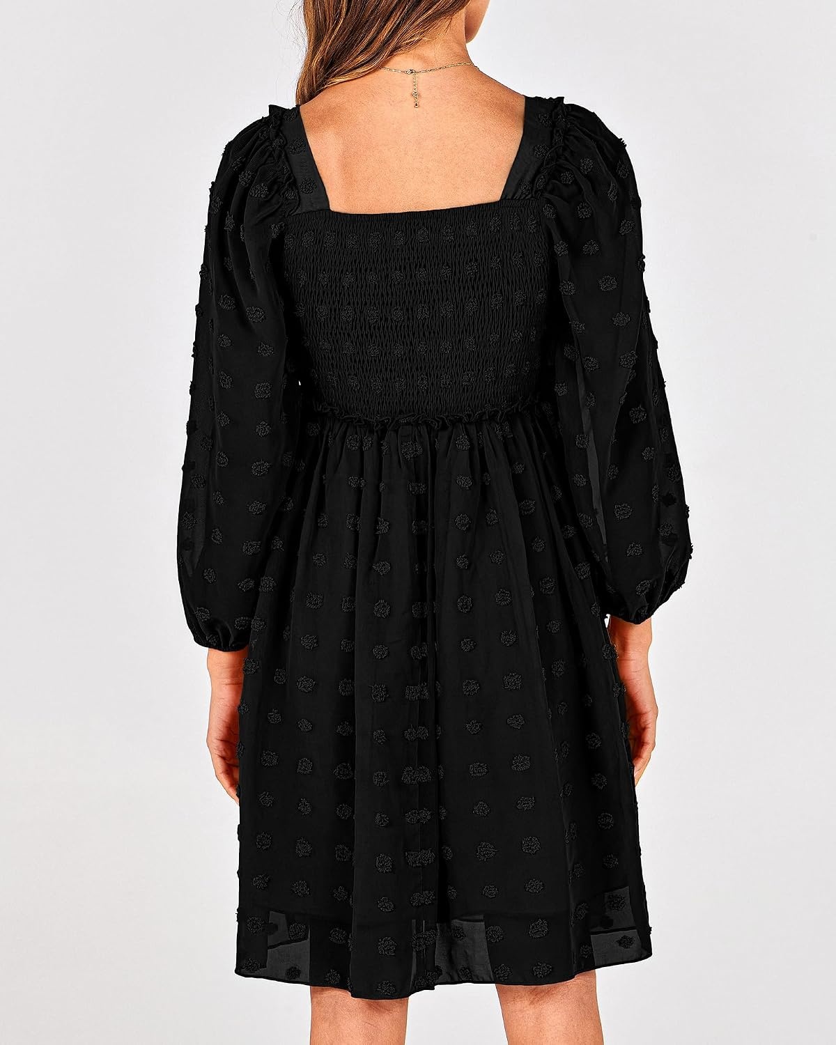 image:imageBTFBM Womens Mini Smocked Wedding Guest DressBlack