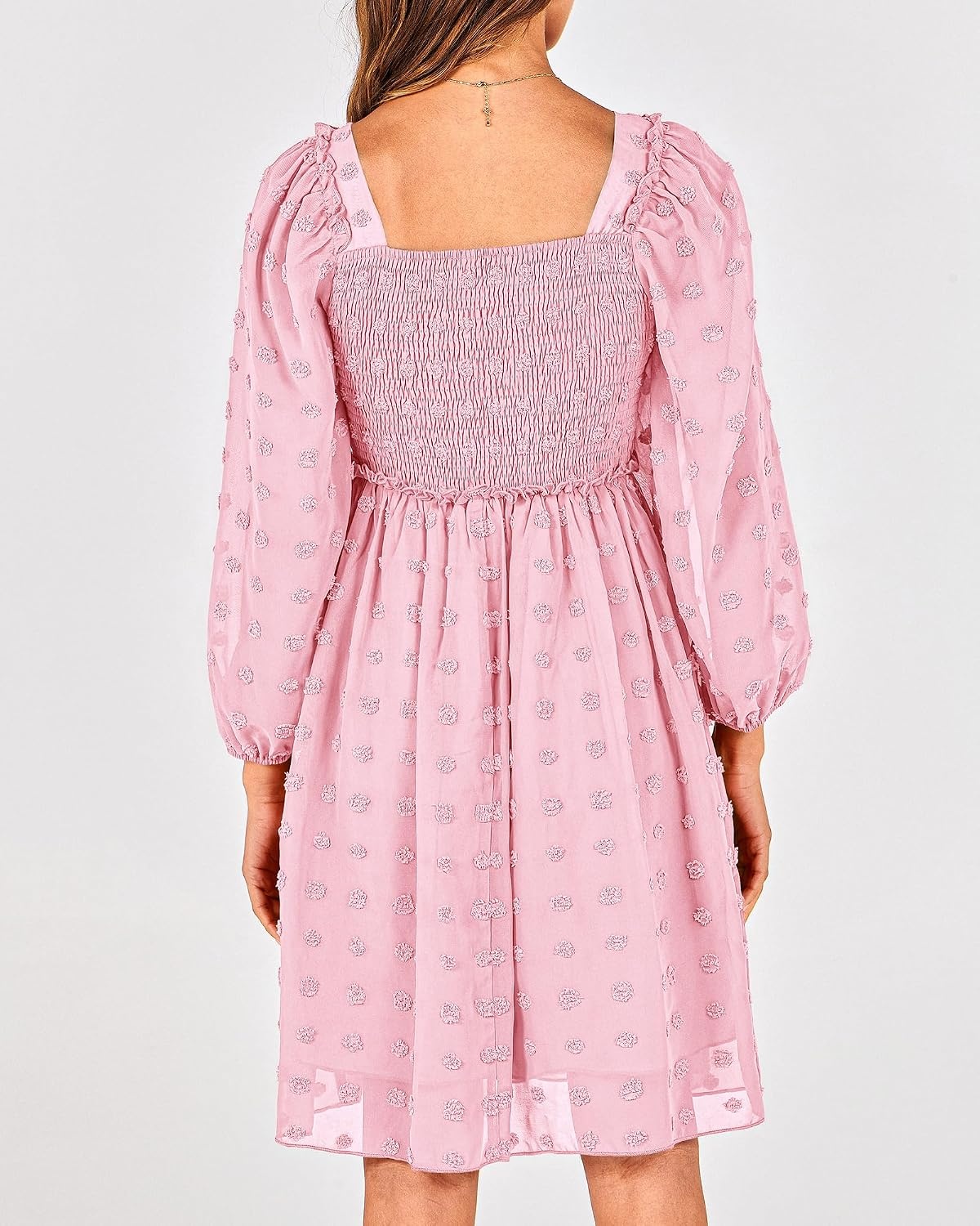 image:imageBTFBM Womens Mini Smocked Wedding Guest DressPink