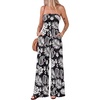 Floral Black White