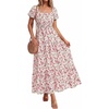 Floral Apricot Red