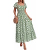 Floral Green White