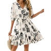 Floral Apricot Black