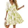 Floral Apricot Green