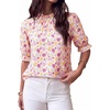 Floral Pink White