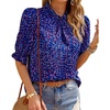 Floral Purple Blue