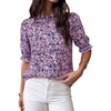 Floral Purple White