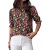 Floral Red Black