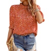 Floral Red Orange