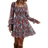 Print Flower Red