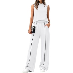 BTFBM Two Piece Sets for Women Summer Outfits(White)