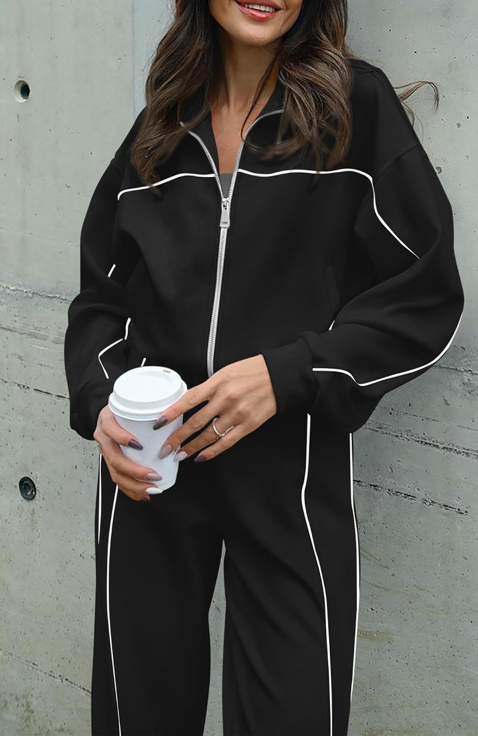 image:imageBTFBM Fall Outfits For Women 2026 Lounge Sets Airport OutfitsBlack