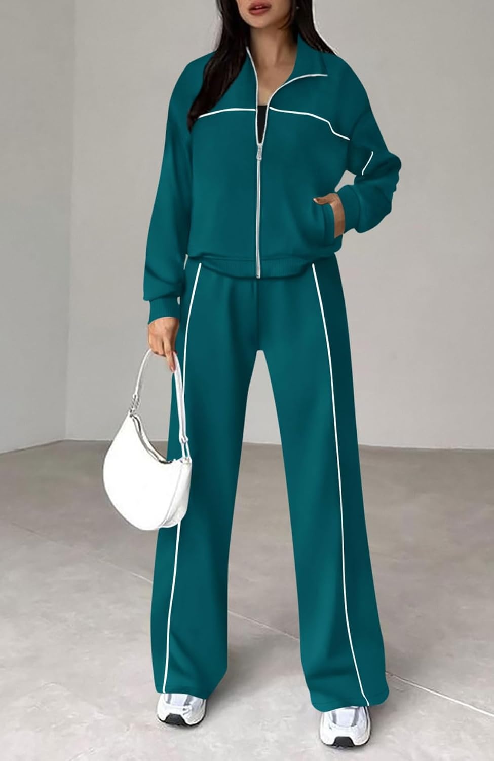 image:imageBTFBM Fall Outfits For Women 2026 Lounge Sets Airport OutfitsBlue Green