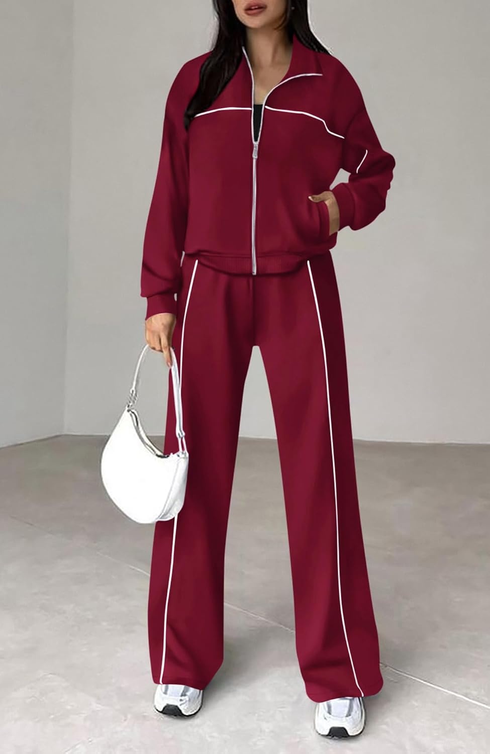 image:imageBTFBM Fall Outfits For Women 2026 Lounge Sets Airport OutfitsBrick Red