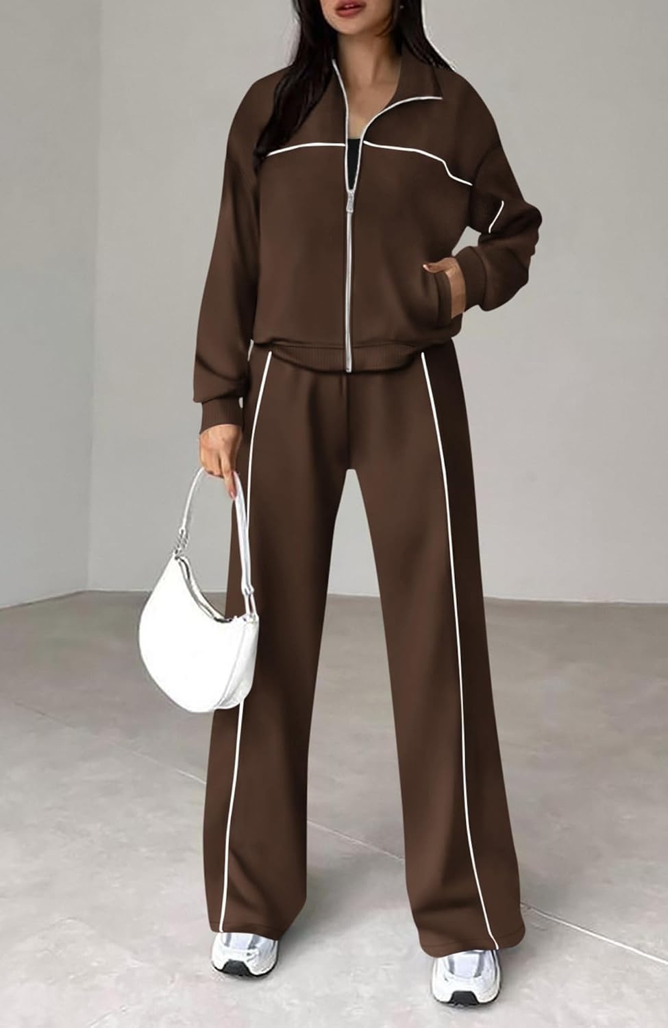 image:imageBTFBM Fall Outfits For Women 2026 Lounge Sets Airport OutfitsCoffee