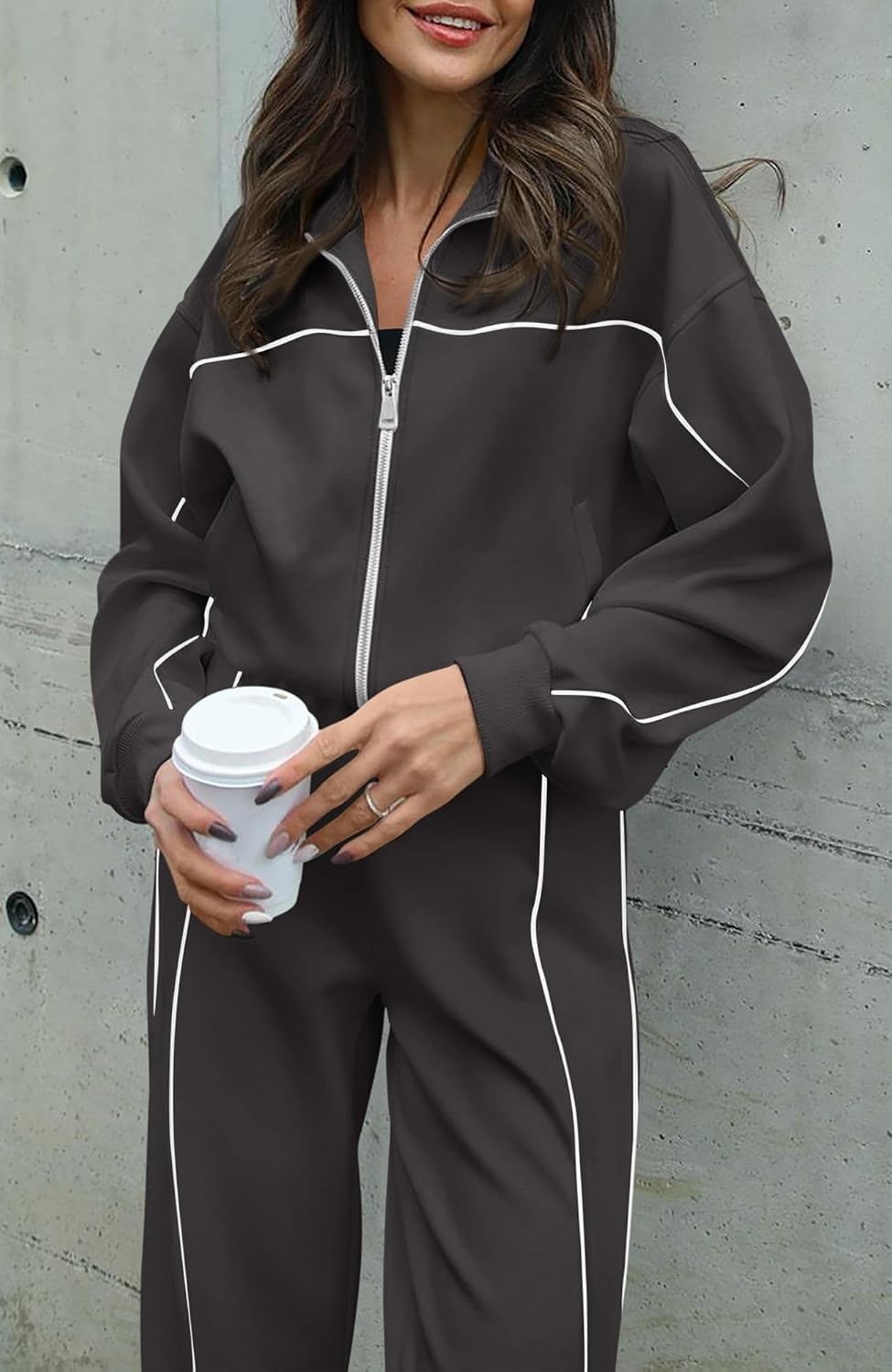 image:imageBTFBM Fall Outfits For Women 2026 Lounge Sets Airport OutfitsDark Grey
