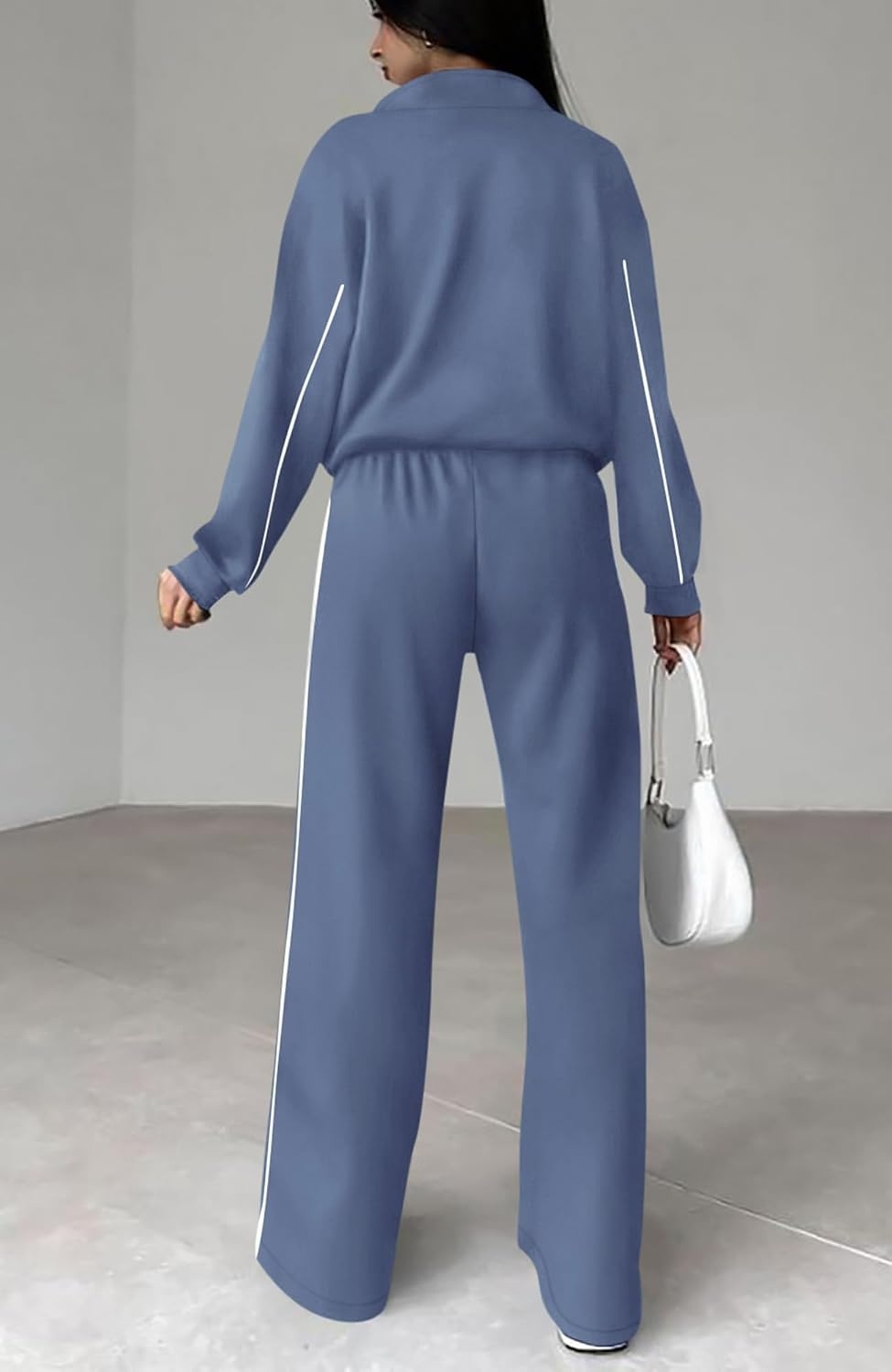 image:imageBTFBM Fall Outfits For Women 2026 Lounge Sets Airport OutfitsGrey Blue