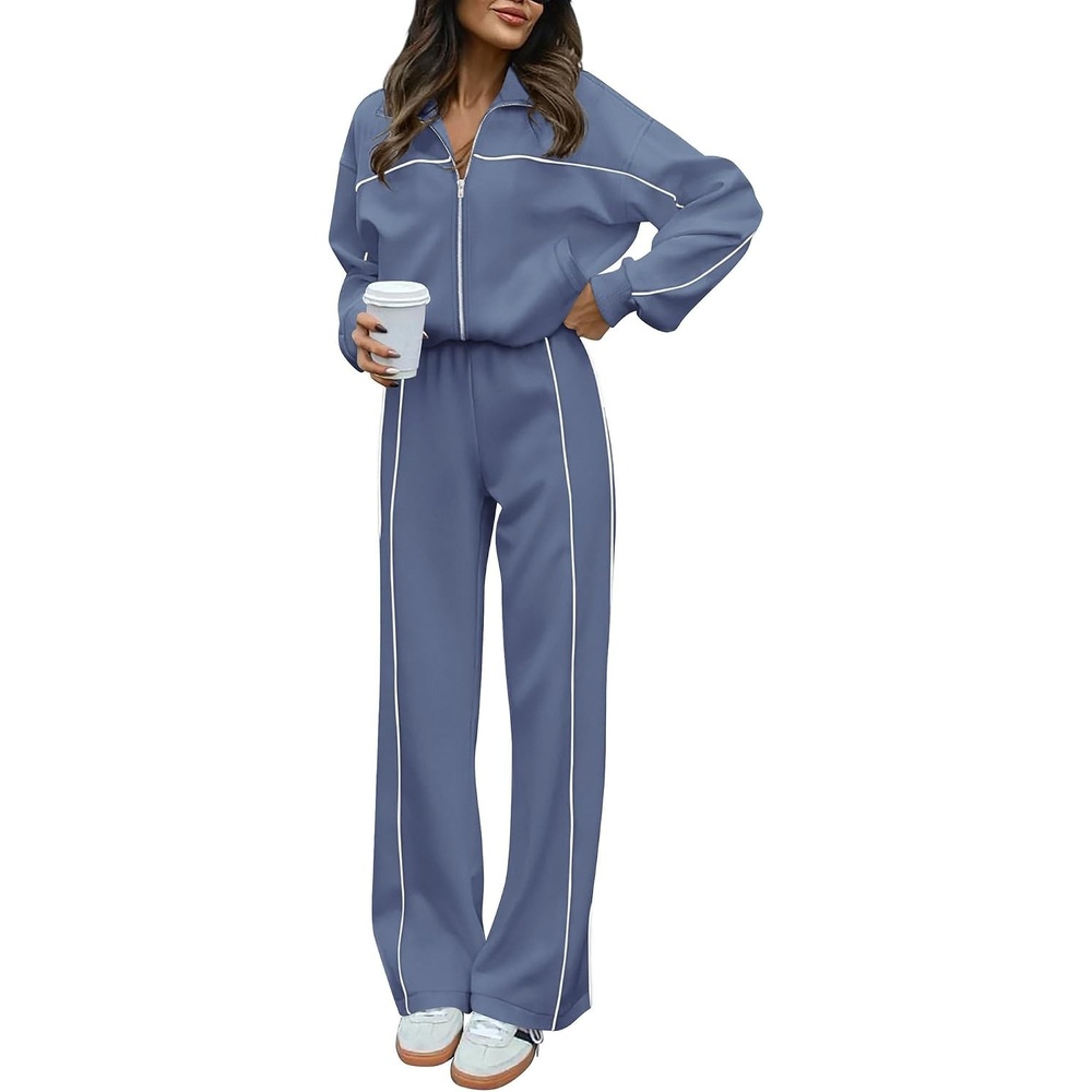 image:imageBTFBM Fall Outfits For Women 2026 Lounge Sets Airport OutfitsGrey Blue