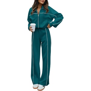 BTFBM Fall Outfits For Women 2026 Lounge Sets Airport Outfits(Blue Green)