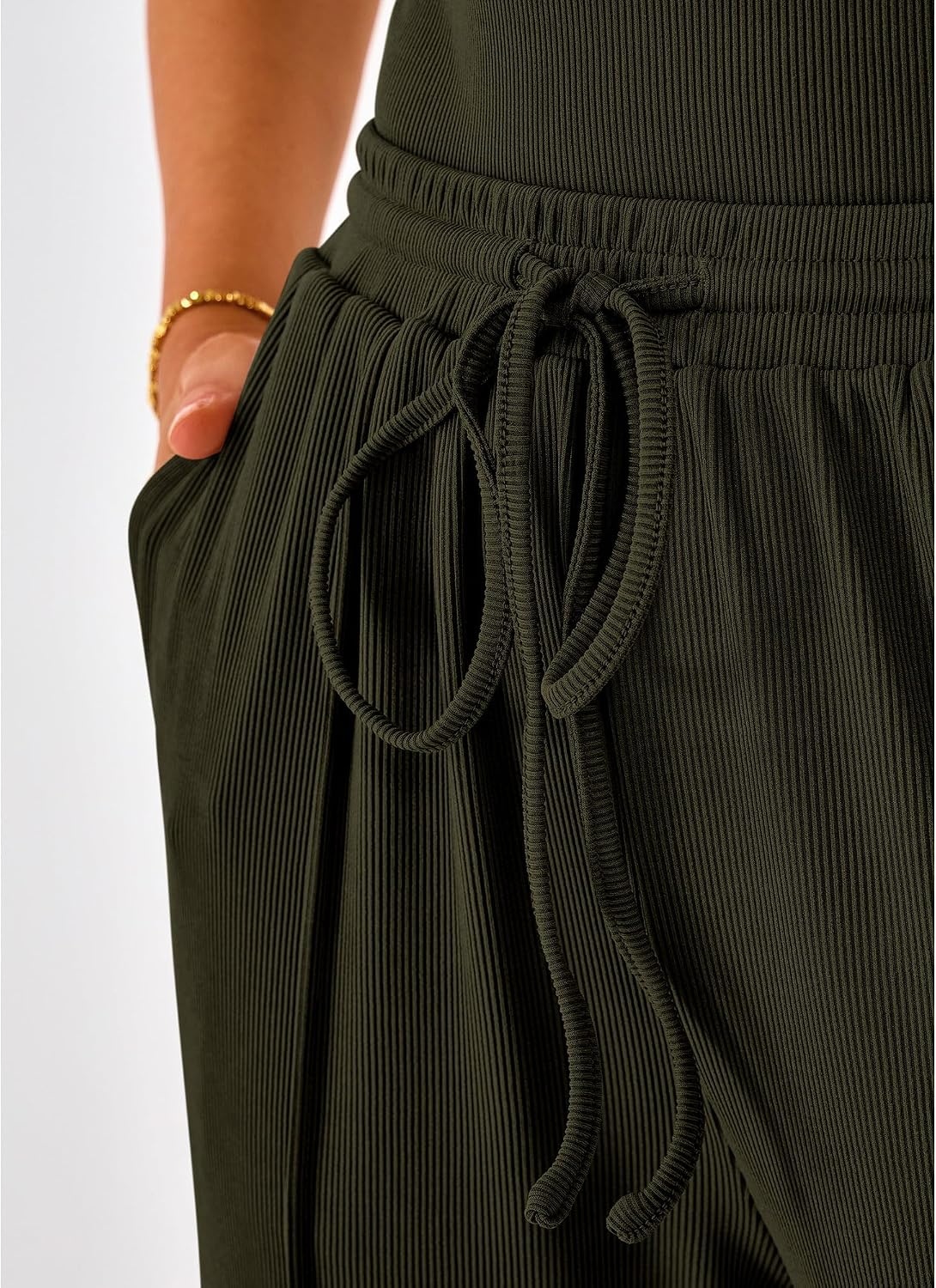 image:imageBTFBM Casual 2 Piece Sets For Women Summer 2026Army Green