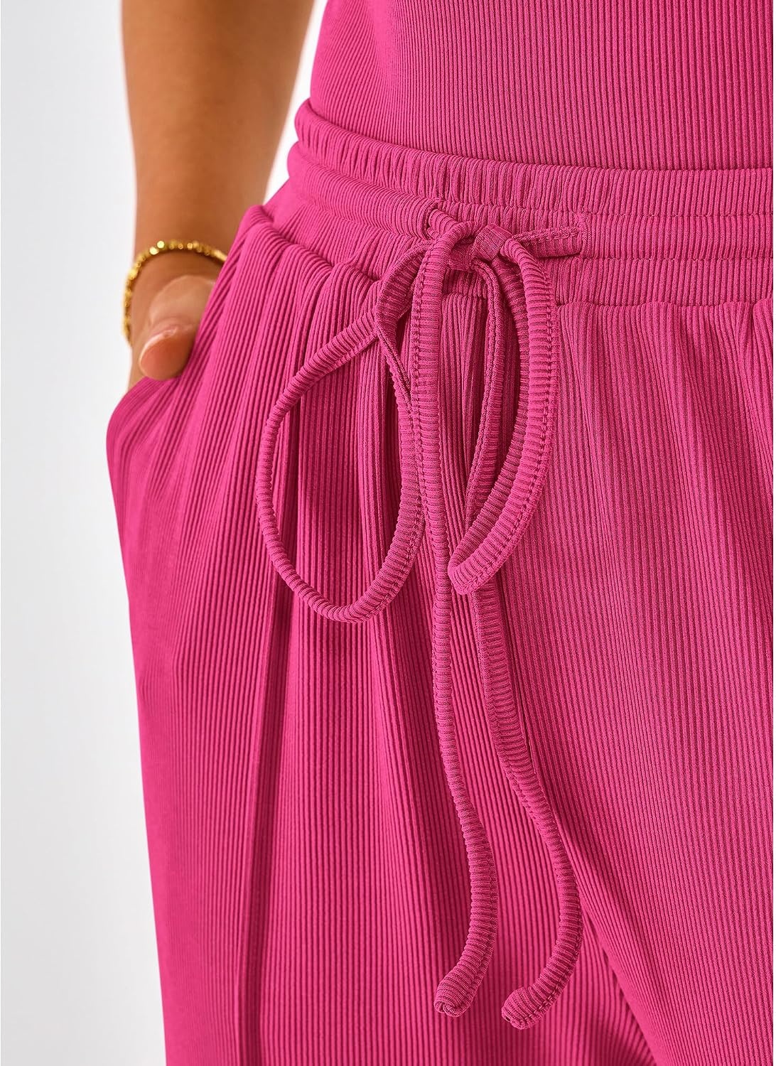 image:imageBTFBM Casual 2 Piece Sets For Women Summer 2026Rose Red