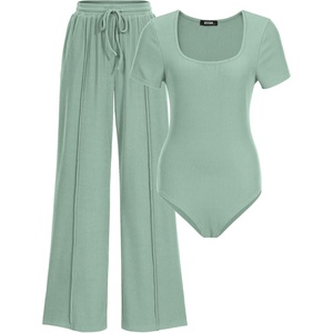 BTFBM Casual 2 Piece Sets For Women Summer 2026(Fruit Green)