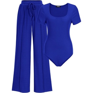BTFBM Casual 2 Piece Sets For Women Summer 2026(Royal Blue)