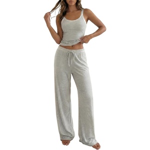 BTFBM Striped Lounge Sets For Women 2 Piece Pajama Sets Pants 2026 Fall(Striped White Black)