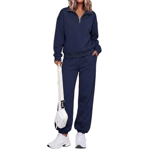 BTFBM Women’s 2 Piece Matching Lounge Set Sweatsuits Fashion Clothing(Navy Blue)