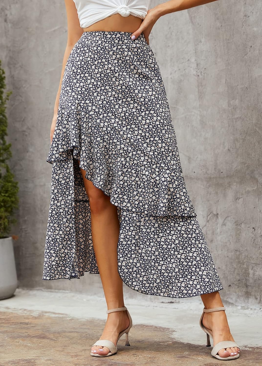 image:imageBTFBM Boho High Low Long Skirts for WomenZnavy