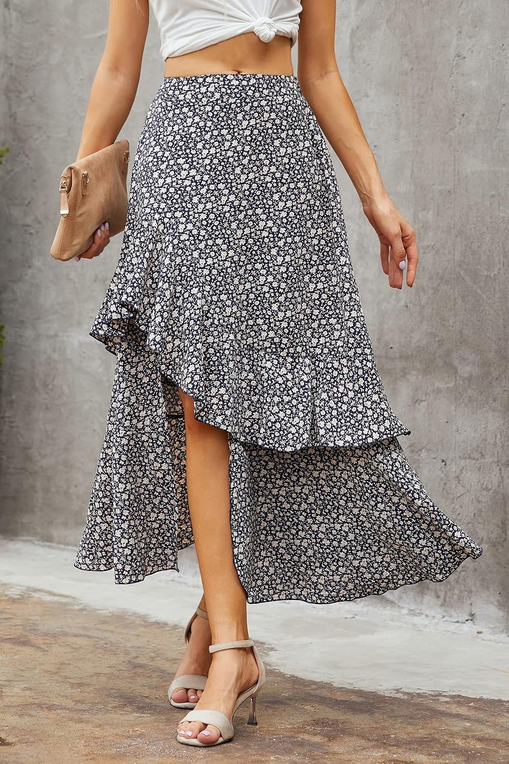 image:imageBTFBM Boho High Low Long Skirts for WomenZnavy